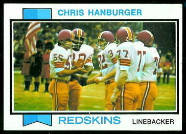 Chris Hanburger 1973 Topps football card