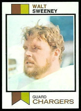 Walt Sweeney 1973 Topps football card