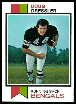 Doug Dressler 1973 Topps football card