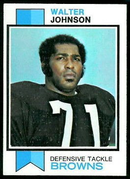 Walter Johnson 1973 Topps football card