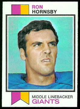 Ron Hornsby 1973 Topps football card