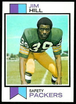 jim hill 1973 topps card football