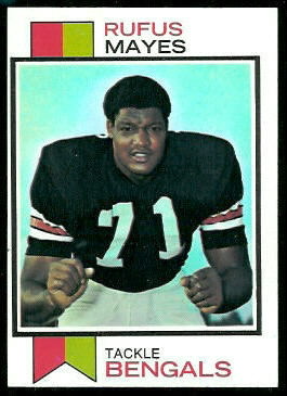 Rufus Mayes 1973 Topps football card