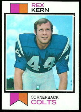Rex Kern 1973 Topps football card Rex Kern 1973 Topps football card