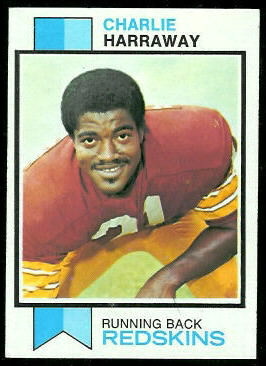 Charlie Harraway 1973 Topps football card Charlie Harraway 1973 Topps football card