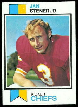 Jan Stenerud 1973 Topps football card Jan Stenerud 1973 Topps football card