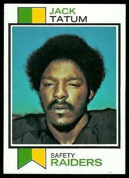 Jack Tatum 1973 Topps football card Jack Tatum 1973 Topps football card
