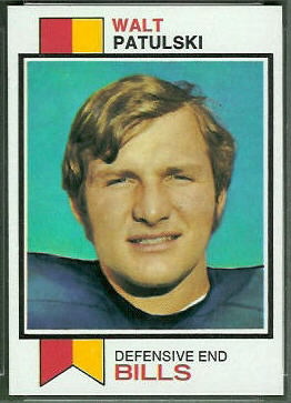 Walt Patulski 1973 Topps football card
