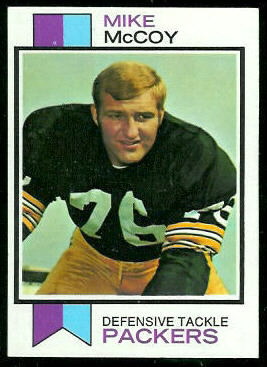 Mike McCoy 1973 Topps football card