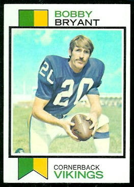 Bobby Bryant 1973 Topps football card