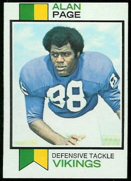 Alan Page 1973 Topps football card Alan Page 1973 Topps football card