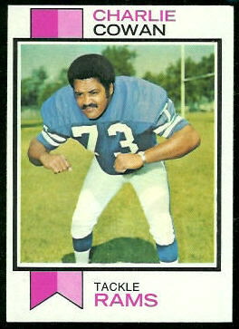 Charlie Cowan 1973 Topps football card