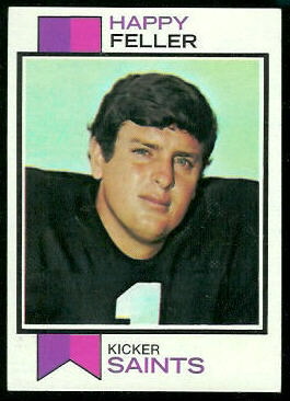 Happy Feller 1973 Topps football card