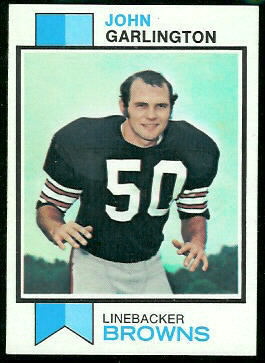 John Garlington 1973 Topps football card