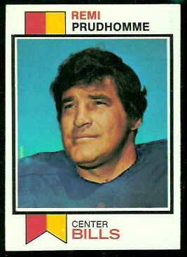 Remi Prudhomme 1973 Topps football card