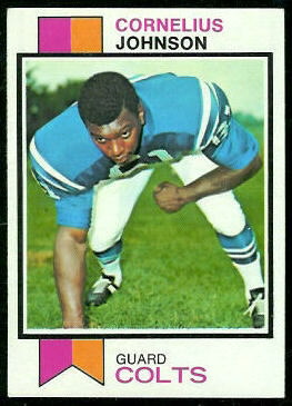 Cornelius Johnson 1973 Topps football card