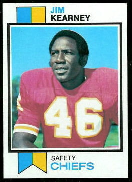 Jim Kearney 1973 Topps football card Jim Kearney 1973 Topps football card