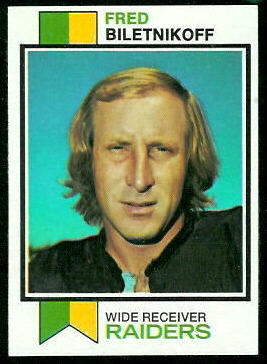 Fred Biletnikoff 1973 Topps football card