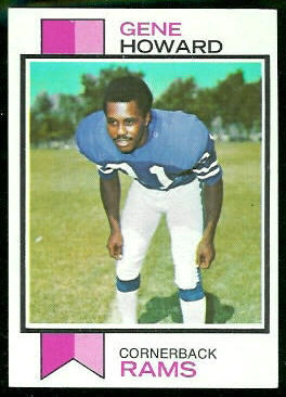 Gene Howard 1973 Topps football card