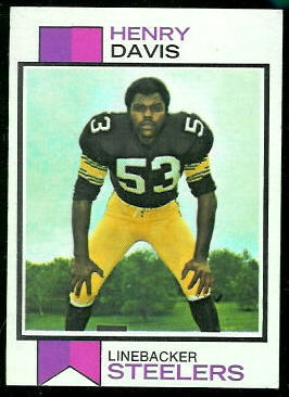 Henry Davis 1973 Topps football card