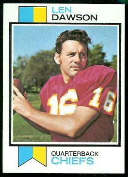 Len Dawson 1973 Topps football card