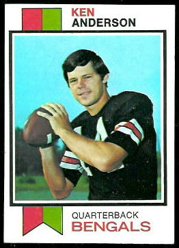 Ken Anderson 1973 Topps football card