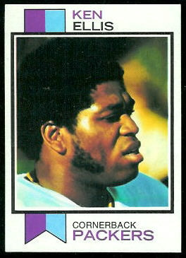 Ken Ellis 1973 Topps football card