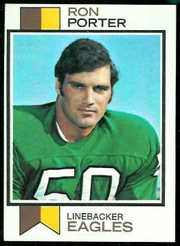 Ron Porter 1973 Topps football card