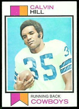 Calvin Hill 1973 Topps football card