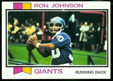 Ron Johnson 1973 Topps football card