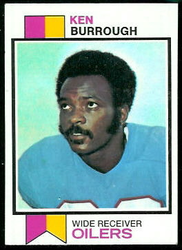 Ken Burrough 1973 Topps football card
