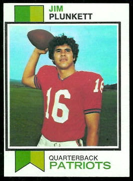 Jim Plunkett 1973 Topps football card