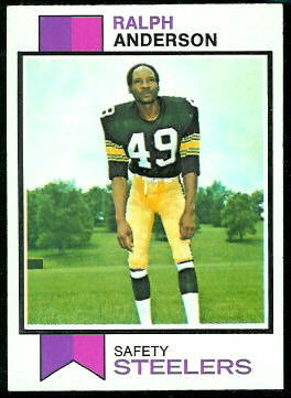 Ralph Anderson 1973 Topps football card