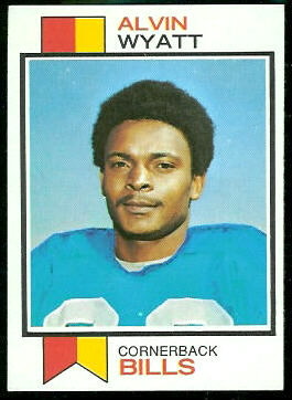 Alvin Wyatt 1973 Topps football card Alvin Wyatt 1973 Topps football card