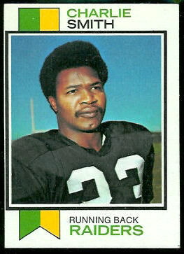 Charlie Smith 1973 Topps football card