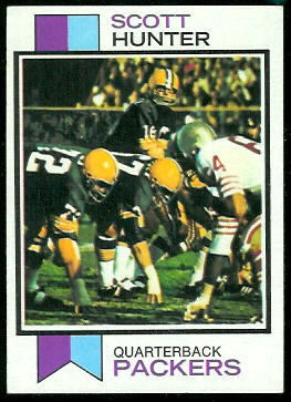 Scott Hunter 1973 Topps football card