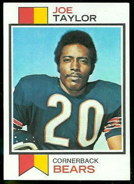 Joe Taylor 1973 Topps football card