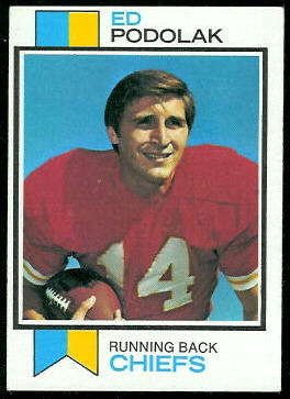 Ed Podolak 1973 Topps football card Ed Podolak 1973 Topps football card
