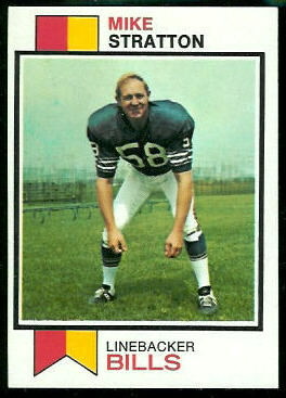 Mike Stratton 1973 Topps football card