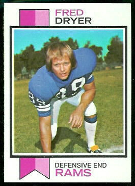 Fred Dryer 1973 Topps football card Fred Dryer 1973 Topps football card