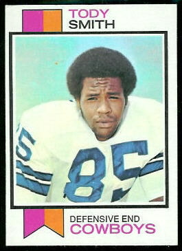 Tody Smith 1973 Topps football card