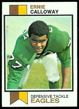 Ernie Calloway 1973 Topps football card