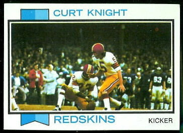 Curt Knight 1973 Topps football card
