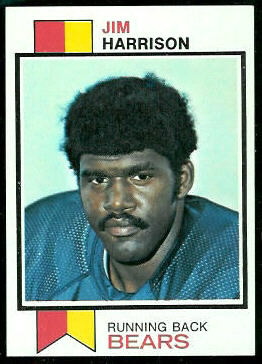 Jim Harrison 1973 Topps football card