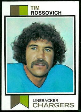 Tim Rossovich 1973 Topps football card Tim Rossovich 1973 Topps football card