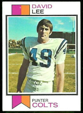 David Lee 1973 Topps football card