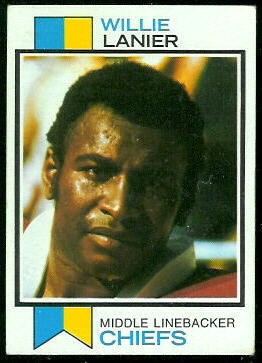 Willie Lanier 1973 Topps football card Willie Lanier 1973 Topps football card