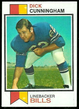 Dick Cunningham 1973 Topps football card