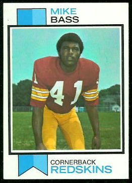 Mike Bass 1973 Topps football card