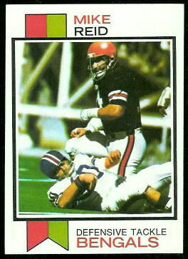 Mike Reid 1973 Topps football card